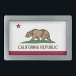 Hebilla de cinturón con bandera del estado de Cali<br><div class="desc">Añada un toque vibrante de espíritu de California a su atuendo con nuestra exclusiva hebilla de cinturón con la bandera de California. Diseñada con meticulosa atención a los detalles, esta hebilla de cinturón es más que funcional; es una celebración del patrimonio californiano y del orgullo del estado. El audaz diseño...</div>