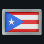 Hebilla de cinturón con bandera del estado de Puer<br><div class="desc">Muestra tu estilo con un toque de orgullo puertorriqueño usando nuestra exclusiva hebilla de cinturón con la bandera de Puerto Rico! Diseñado para hacer una declaración de moda audaz, esta hebilla de cinturón es más que un accesorio; es una celebración del legado puertorriqueño y el orgullo cultural. El diseño vibrante...</div>