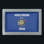 Hebilla de cinturón con bandera del estado de Wisc<br><div class="desc">Añade un toque de orgullo Wisconsin a tu ropa con nuestra exclusiva hebilla de cinturón con la bandera de Wisconsin! Diseñada con estilo y durabilidad en mente, esta hebilla de cinturón es más que un accesorio funcional; es una celebración del legado y orgullo cultural de Wisconsin. El impresionante diseño muestra...</div>