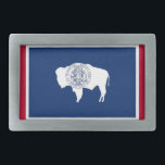 Hebilla de cinturón con bandera del estado de Wyom<br><div class="desc">Añada un toque de orgullo Wyoming a sus accesorios con nuestra exclusiva hebilla de cinturón con la bandera de Wyoming! Esta hebilla de cinturón, elaborada con meticulosa atención a los detalles, es más que un elemento funcional; es una celebración del patrimonio y el orgullo cultural de Wyoming. El diseño sorprendente...</div>