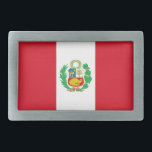 Hebilla de cinturón con bandera del Perú<br><div class="desc">Añade un toque único a tu ropa con nuestra hebilla de cinturón llamativa con la bandera del Perú! Esta hebilla de cinturón es más que sólo un accesorio funcional; es una audaz declaración de orgullo peruano. El diseño vibrante exhibe de manera prominente la emblemática bandera peruana, convirtiéndola en una pieza...</div>
