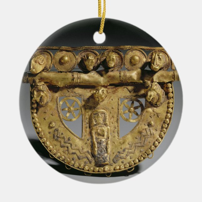 hebilla de cinturón con decoración granulada, Orie (Frente)