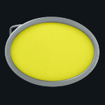 Hebilla De Cinturón Oval Amarillo brillante<br><div class="desc">Amarillo brillante (color sólido)</div>