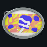 Hebilla De Cinturón Oval Arte póptico<br><div class="desc">Arte póptico</div>