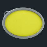 Hebilla De Cinturón Oval Aureolina (color sólido)<br><div class="desc">Aureolina (color sólido)</div>
