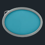 Hebilla De Cinturón Oval Azul (Munsell) (color sólido)<br><div class="desc">Azul (Munsell) (color sólido)</div>
