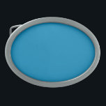 Hebilla De Cinturón Oval Azul (NCS) (color sólido)<br><div class="desc">Azul (NCS) (color sólido)</div>