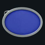 Hebilla De Cinturón Oval Azul (Pantone) (color sólido)<br><div class="desc">Azul (Pantone) (color sólido)</div>