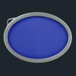 Hebilla De Cinturón Oval Azul (Pantone) (color sólido)<br><div class="desc">Azul (Pantone) (color sólido)</div>