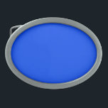 Hebilla De Cinturón Oval Azul (RYB) (color sólido)<br><div class="desc">Azul (RYB) (color sólido)</div>