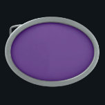 Hebilla De Cinturón Oval Azul-violeta (rueda de color) (color sólido)<br><div class="desc">Azul-violeta (rueda de color) (color sólido)</div>