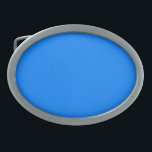 Hebilla De Cinturón Oval Azure (color sólido)<br><div class="desc">Azure (color sólido)</div>
