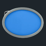 Hebilla De Cinturón Oval Azure (color sólido)<br><div class="desc">Azure (color sólido)</div>