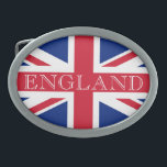 Hebilla De Cinturón Oval Bandera de la bandera británica bbcnt<br><div class="desc">Union Jack Flag England Belt Buckle Design © Trinkets and Things 2017 - AHP Design. Todos Los Derechos Reservados. 030417</div>