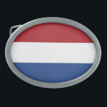 Hebilla De Cinturón Oval Bandera de los Países Bajos bcnt<br><div class="desc">Diseño de la hebilla del cinturón de bandera de los Países Bajos © Trinkets and Things 2022 - AHP Design. Todos Los Derechos Reservados.</div>