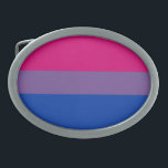 Hebilla De Cinturón Oval Bandera del Orgullo Bisexual<br><div class="desc">La bandera del orgullo bisexual fue diseñada en 1998 para darle a la comunidad bisexual su propio símbolo comparable a la bandera del orgullo gay de la comunidad LGBT más grande y aumentar la visibilidad de los bisexuales, tanto entre la sociedad como dentro de la comunidad LGBT. La franja rosa...</div>