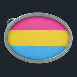 Hebilla De Cinturón Oval Bandera del Orgullo Pansexual<br><div class="desc">Bandera del orgullo pansexual. ¡Muestre su orgullo y apoyo a la pansexualidad con esta gran bandera y difunda algo de paz y amor para apoyar la igualdad de orientación sexual! Visite nuestra tienda para descubrir más banderas LGBT,  bisexuales,  transgénero y otras banderas del mundo.</div>