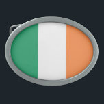 Hebilla De Cinturón Oval Bandera irlandesa bbcn<br><div class="desc">Diseño de hebilla de cinturón de bandera irlandesa © Trinkets and Things 2017 - AHP Design. Todos Los Derechos Reservados.</div>