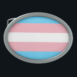Hebilla De Cinturón Oval Bandera transgénero<br><div class="desc">Bei uns findest du eine einzigartige Kollektion mit moderne,  coole und lustige Transgender Pride Motive. Stöbere durch unsere Vielfalt und finde jetzt Dein passendes Lieblingsteil!</div>