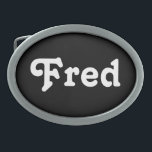 Hebilla De Cinturón Oval Belt Buckle Fred<br><div class="desc">Belt Buckle Fred</div>