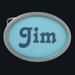 Hebilla De Cinturón Oval Belt Buckle Jim<br><div class="desc">Belt Buckle Jim</div>