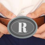 Hebilla De Cinturón Oval Boda moderno de regalo de monograma simple de Groo<br><div class="desc">¡Envíe a sus padrinos por el pasillo con estilo con esta hebilla de cinturón monograma moderna! Haga un regalo perfecto para los padrinos, esta hebilla de cinturón le añadirá un detalle especial a su gran día. ・ Visita nuestra tienda para encontrar artículos de coordinación ・ ¿Busca algo un poco diferente?...</div>