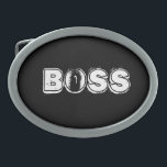 Hebilla De Cinturón Oval Boss<br><div class="desc">Si usted es el jefe,  usted debe llevar esta correa.</div>
