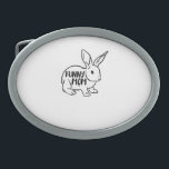 Hebilla De Cinturón Oval Bunny Mom Rabbit Lover<br><div class="desc">Bunny Mom Rabbit Lover</div>