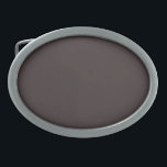 Hebilla De Cinturón Oval Café negro (color sólido)<br><div class="desc">Café negro (color sólido)</div>