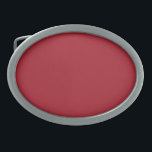 Hebilla De Cinturón Oval Color de verano primavera rojo intenso<br><div class="desc">Fiery Red es uno de los colores que están actualmente en moda. Si buscas un color divertido y vibrante,  esta es tu elección.</div>