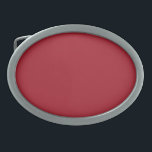 Hebilla De Cinturón Oval Color de verano primavera rojo intenso<br><div class="desc">Fiery Red es uno de los colores que están actualmente en moda. Si buscas un color divertido y vibrante,  esta es tu elección.</div>