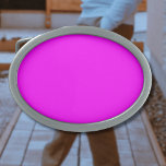 Hebilla De Cinturón Oval Color sólido neón magenta | Clásica<br><div class="desc">Neon Magenta - Presenta el encanto eterno del diseño de color sólido: una fascinante mezcla de forma clásica y elegante sencillez. Este diseño es una celebración del poder y la belleza que se encuentran en un solo tono impactante. El diseño de color sólido, exuberante sofisticación, abarca la esencia del minimalismo,...</div>