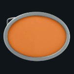 Hebilla De Cinturón Oval Colores de verano de primavera Tangelo<br><div class="desc">Tangelo es uno de los colores que están actualmente en moda. Si buscas un color divertido y vibrante,  esta es tu elección.</div>