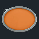 Hebilla De Cinturón Oval Colores de verano de primavera Tangelo<br><div class="desc">Tangelo es uno de los colores que están actualmente en moda. Si buscas un color divertido y vibrante,  esta es tu elección.</div>