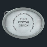 Hebilla De Cinturón Oval Crear su propio Personalizado<br><div class="desc">Añade algo de texto personalizado para personalizar este producto o rediseñar el elemento completamente desde cero reemplazando la imagen mostrada por una propia. Visite Bonitos Xmas Sweaters para ver toda nuestra colección de regalos de Navidades personalizados,  suministros y favores de fiestas,  chacardos,  dulces y más.</div>