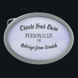 Hebilla De Cinturón Oval Crear su propio Personalizado<br><div class="desc">Visita Home Decor Creator en Zazzle para comprar toda nuestra colección de accesorios de personalizable y fácil de personalizar! Los productos incluyen almohadas de ropa de cama y de lanzamiento, herramientas de bar y utensilios de cocina, pantallas de arte mural y de tabletas, relojes personalizados y más. Puede elegir entre...</div>