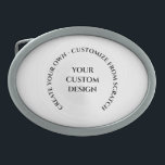 Hebilla De Cinturón Oval Crear su propio Personalizado<br><div class="desc">Añade algo de texto personalizado para personalizar este producto o rediseñar el elemento completamente desde cero reemplazando la imagen mostrada por una propia. Visita el Fiesta del Polo Norte para ver toda nuestra colección de regalos de Navidades personalizados,  suministros y favores de fiestas,  chacardos,  dulces y más.</div>