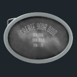Hebilla De Cinturón Oval Create Your Own Fully Customized<br><div class="desc">Redesign completely by replacing our image and text with your own or personalize the current image with custom text in your favorite fonts and colors.</div>