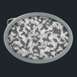 Hebilla De Cinturón Oval de camuflaje<br><div class="desc">impresión de camuflaje</div>