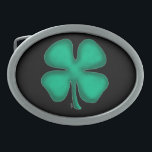 Hebilla de cinturón oval de Irlanda negra<br><div class="desc">Las hebillas negras irlandesas son para irlandeses de cabello oscuro, irlandeses malvados, las ovejas negras del clan, las que tienen proclividades de gángsters, y a otros a los que simplemente les gustan los tréboles con el color negro. A un buen muchacho irlandés también le gustarían. :) El cinturón negro irlandés...</div>