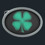 Hebilla de cinturón oval de Irlanda negra<br><div class="desc">Las hebillas negras irlandesas son para irlandeses de cabello oscuro, irlandeses malvados, las ovejas negras del clan, las que tienen proclividades de gángsters, y a otros a los que simplemente les gustan los tréboles con el color negro. A un buen muchacho irlandés también le gustarían. :) El cinturón negro irlandés...</div>