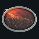 Hebilla De Cinturón Oval erupción volcánica<br><div class="desc">erupción volcánica</div>