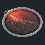 Hebilla De Cinturón Oval erupción volcánica<br><div class="desc">erupción volcánica</div>