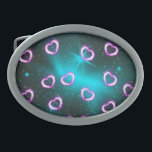 Hebilla De Cinturón Oval Galaxia del corazón<br><div class="desc">Galaxia del corazón</div>