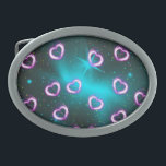 Hebilla De Cinturón Oval Galaxia del corazón<br><div class="desc">Galaxia del corazón</div>