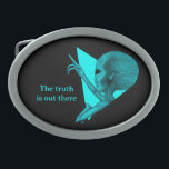 Hebilla De Cinturón Oval Grey Alien, la verdad está ahí fuera<br><div class="desc">Alienígena gris,  la verdad está ahí,  Dibujo a lápiz de fantasía de Krisi ArtKSZP >> Más productos en la categoría de tienda >> Alien >>> La verdad está ahí,  Alien en negro y verde</div>