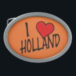 Hebilla De Cinturón Oval I Heart Holland de vuelta o bcnt<br><div class="desc">I Heart Holland bk en la hebilla de cinturón naranja Diseño © Trinkets and Things 2022 - AHP Design. Todos Los Derechos Reservados.</div>