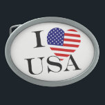 Hebilla De Cinturón Oval I Heartflag USA bbcnt<br><div class="desc">I Heartflag USA bk Belt Buckle Design © Trinkets and Things 2017 - AHP Design. Todos Los Derechos Reservados. 080517</div>