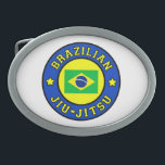 Hebilla De Cinturón Oval Jiu Jitsu<br><div class="desc">Jiu Jitsu</div>