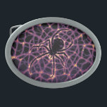 Hebilla De Cinturón Oval La telaraña cósmica, la galaxia de Halloween del h<br><div class="desc">En los reinos no vistos más allá del brillo de las estrellas, los susurros viajan a través de los hilos etéreos de materia oscura. Acá, acechan a los etéreos, seres tejidos con energía pura, sus formas brillando como constelaciones contra el lienzo cósmico. Bailan entre el andamio invisible del universo, influenciando...</div>
